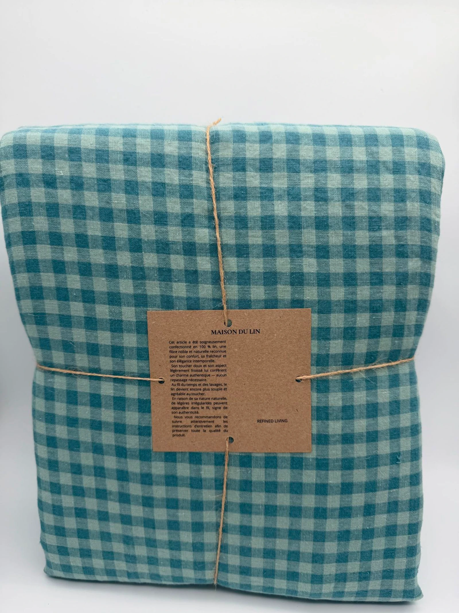 Funda de edredón con fundas de almohada 100% lino lavado – photo 2